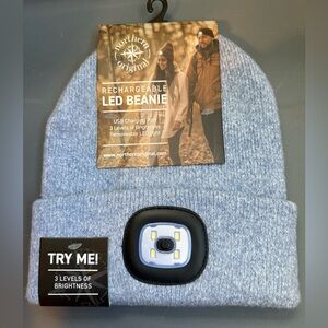 Light Blue LED Beanie